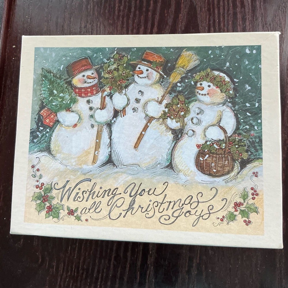 Box of Christmas cards